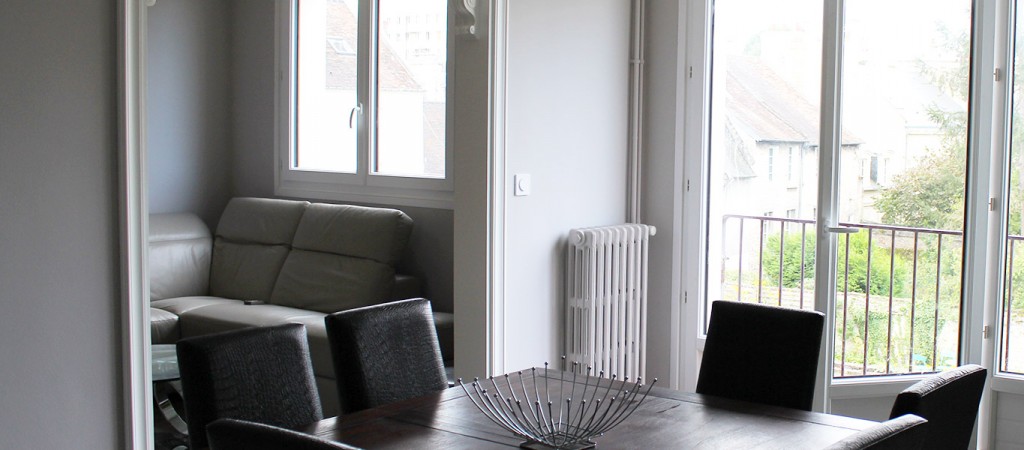 - Renovation d'un séjour et salon en fintion mate sur les murs